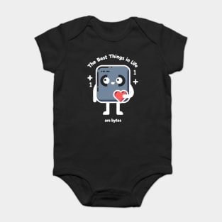 The Best Things in Life Are Bytes Baby Bodysuit